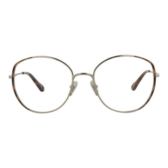 Chloé Womens Round/Oval Silver Silver Transparent Fashion Designer Eyewear - Picture 1 of 4